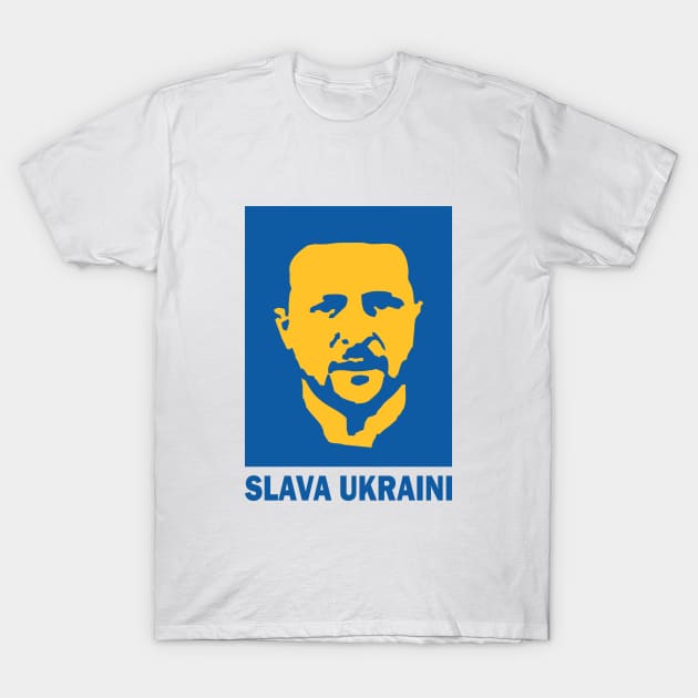 Ukraine President Zelensky slava ukraini T-Shirt by raaak